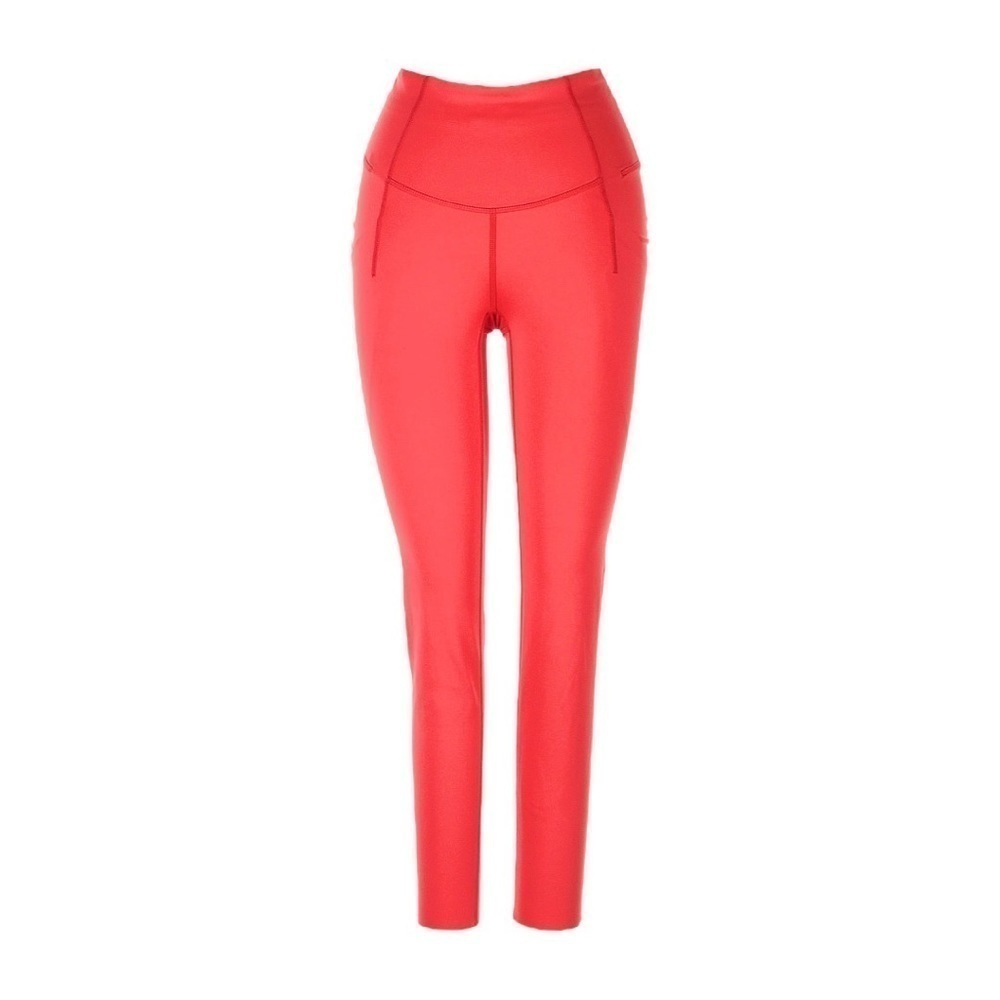 Free People Movement Set The Pace High Rise Ankle Leggings XS Cayenne Red NWT